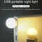 USB Plug Lamp Computer Mobile Power Charging USB Night Light (1pc-Warm)
