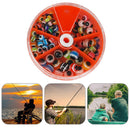 135pcs 4/5/6/8mm Fish Eye Fishing Beads Mixed Color Carolina Rigs Fishing Tackle