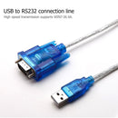 USB to RS232 COM Port Serial 9 Pin DB9 Adapter Cable Converter for Win 7*5