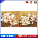 White Flower Oil Paint By Numbers Kits Canvas Picture Wall Art DIY Craft