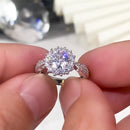 Big Diamond Ring Engagement Rings White Stone Ring Diamond Ring for Women