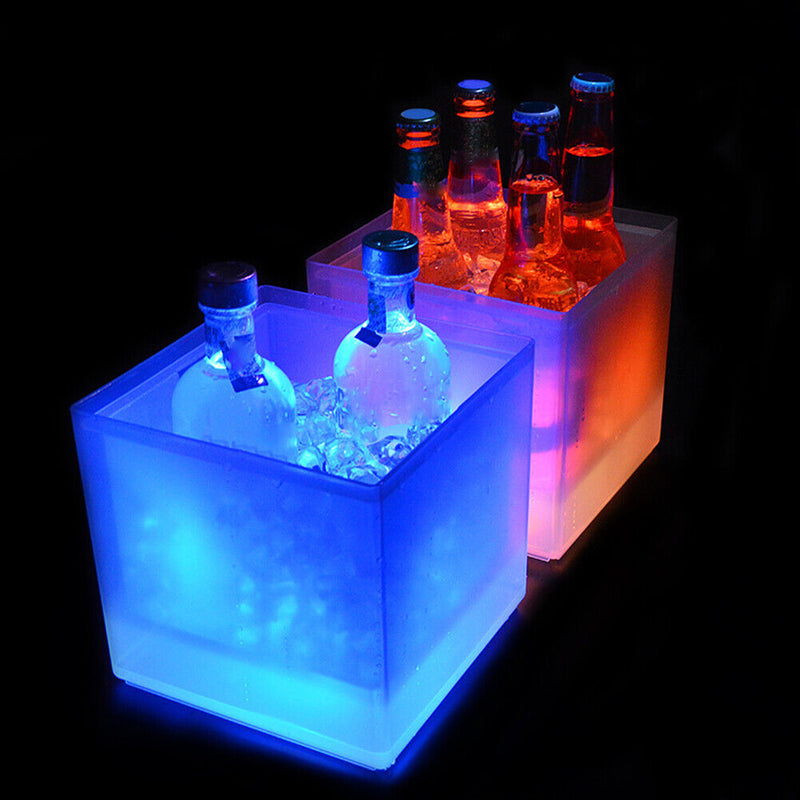 Nightclub Bar RGB LED Luminous Wine Ice Bucket Double-Layer Ice Buckets Newly