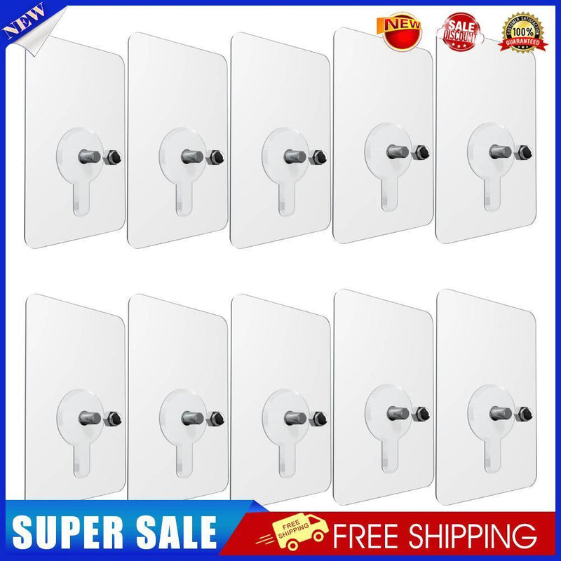 Nail Free Adhesive Screw Stickers - Wall Non-Trace No Drilling Hooks (6mm)