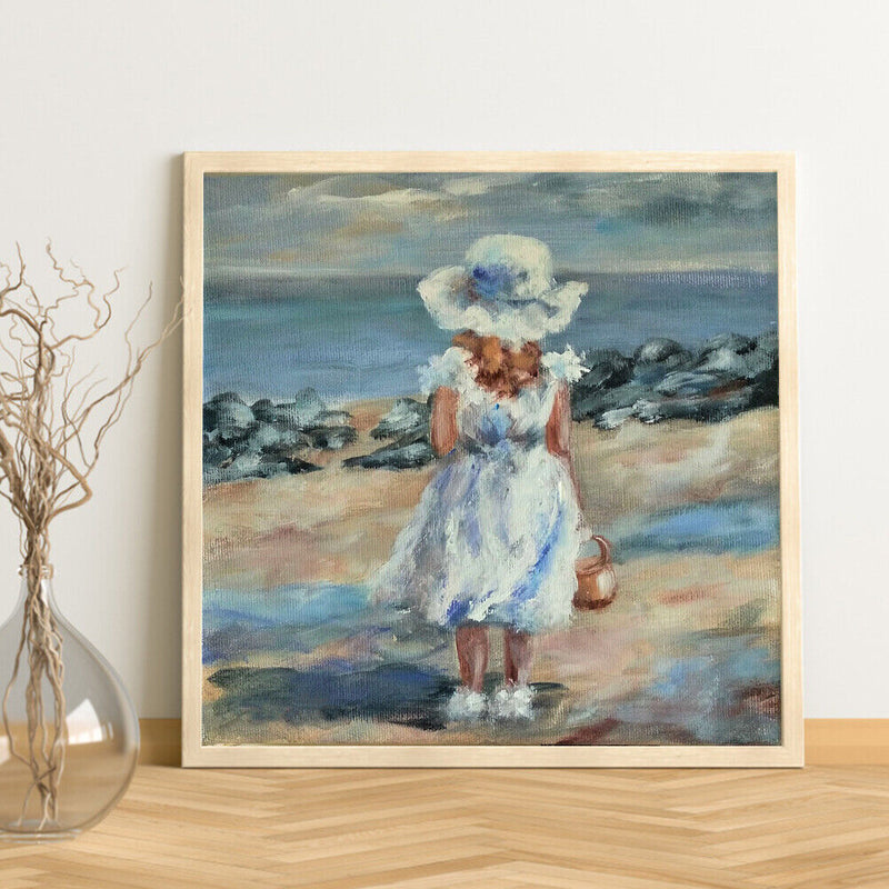 DIY Hand Painted Paint By Numbers Oil Canvas Pictures Play By The Sea Kit Gift