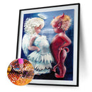 Angel Devil Cross Stitch Mosaic Embroidery 5D Full Drill DIY Diamond Painting