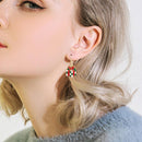 Christmas Earrings Set 12 Pcs Santa Tree Reindeer Snowflake Deer Jewelry Gift*