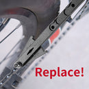 Bicycle Chain Gauge Chain Checker Cycling Accessory Aluminum Alloy (Black) Newly