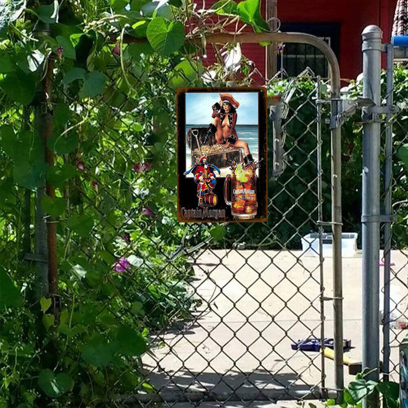 20x30cm Character Retro Tin Painting Rectangular Metal Wall Signs Decor (4)