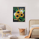 Diamond Painting Kit sunflower Full Round Rhinestone Wall