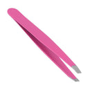 affeco Pro Oblique eyebrow tweezers stainless steel eyebrow correction (Rose red