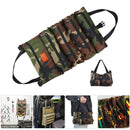 Roll Up Tool Storage Bag Outdoor Oxford Carrier Pouch (Forest Camouflage) Newly