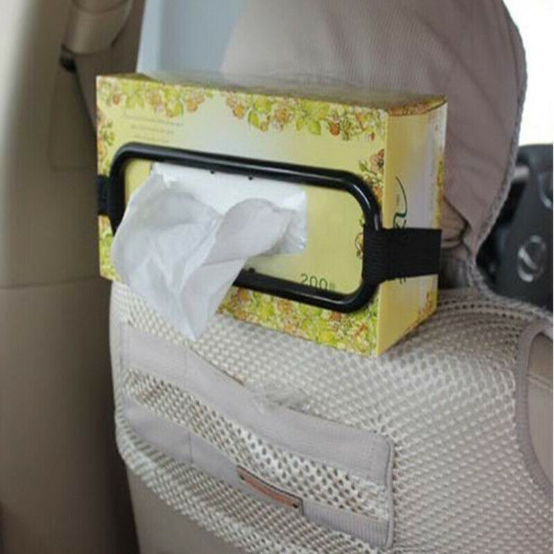 Tissue Box Hanging Holder Paper Car Sun Visor Napkin Seats Back Bracket Clip
