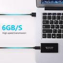 HDD Enclosure Mobile Hard Drive Cases HDD Box mSATA to Type-C 3.1 for Notebook
