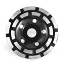Diamond Segment Grinding Cup Wheel Disc 2 Row Stone Brick Grinder (125mm) Newly