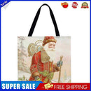 Santa claus Printed Shoulder Shopping Bag Casual Large Tote Handbag 40*40cm
