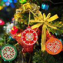 8pcs Christmas Tree Pendant Kit DIY Full Special Shaped Diamond Painting Newly