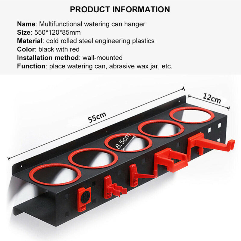 Car Beauty Shop tools Spray Bottle Storage Rack Abrasive Material Hanging Rail