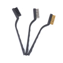3pcs Wire Brush 7 inch Mini Rust Paint Remover Scrubbing Cleaning Brushes Newly