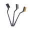 3pcs Wire Brush 7 inch Mini Rust Paint Remover Scrubbing Cleaning Brushes Newly