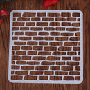 Handmade DIY Coffee Stencils Template Strew Pad Duster Spray(18 Bricks)