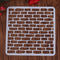 Handmade DIY Coffee Stencils Template Strew Pad Duster Spray(18 Bricks)