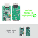 PS2 to HDMI-Compatible Audio Video Converters Jack Supports for All PS2 Modes