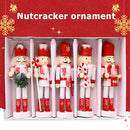 5pcs Walnut Soldier Wooden Ornaments Desktop Home Decorations Children Toys