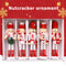 5pcs Walnut Soldier Wooden Ornaments Desktop Home Decorations Children Toys