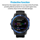 Stainless Steel Bezel Case Cover Bumper Ring (For Garmin Fenix 7X Blue) Newly