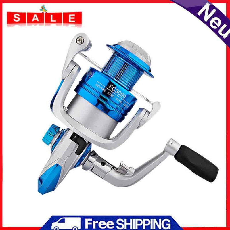 PA66 Spool Spinning Fishing Reel FC1000-4000 Metal Rocker Roller Fishing Wheel