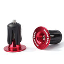 1 Pair Burnt Blue Bike Handle Bar End Caps Aluminum Alloy MTB Road Bike End