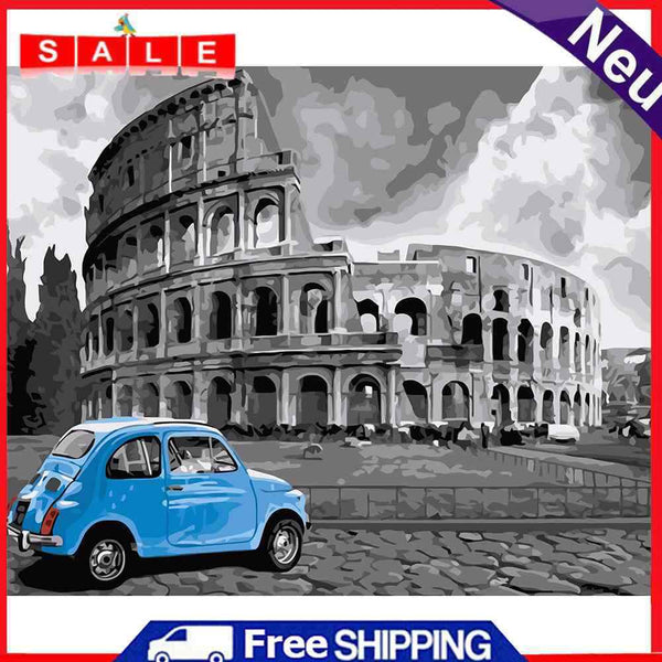 Colosseum 50x40cm Oil Paint By Numbers Picture DIY Painting SXD216045