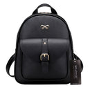 4pcs Women PU leather Backpack Shoulder Bag Clutch Bag Card Holder(Black)