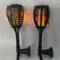 2pcs LED Solar Flame Light Waterproof Garden Lawn Lamp for Patio Pathway De