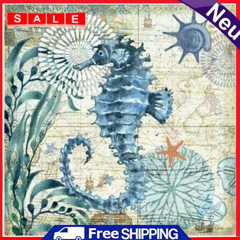 Square Diamond Painting Seahorse World Full Drill Picture of Rhinestone Drawing