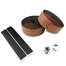 2pcs Cycling PU Handle Bicycle Grips Anti-slip Handlebar Tape Wrap (Brown)