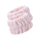 #A 2pcs Absorbent Sweatband Wrist Flannel Wash Towel Band Reusable for Washing F