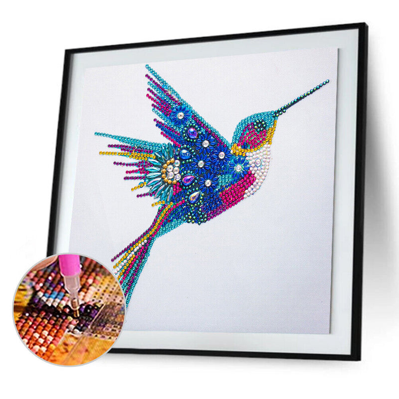 5D Diamond Painting Kit Hummingbird Partial Special Shape Drill DIY Mosaic