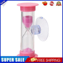 2min Hourglasses Kid Teeth Brushing Timer w/Suction Cup Home Decor (Pink)