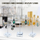 Acrylic Metal Stud Earring Display Rack Stand Jewelry Holder (Clear 3pcs)