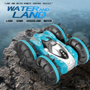 RC Stunt Car - 2.4G 2 Sided Remote Control Car for Kids - Waterproof (Cyan)