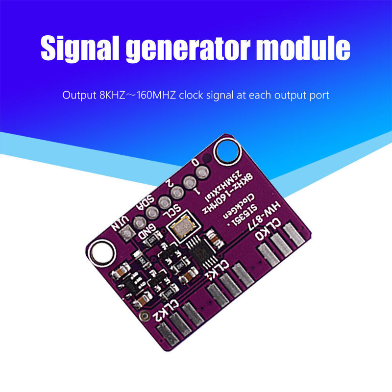 3V-5V Si5351A Si5351 I2C IIC Clock Signal Generator Breakout Board 8kHz 160