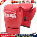 2pcs Muay Thai Karate Punching Gloves PU Boxing Training Gloves (Red) Newly
