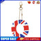 Letter Crystal Diamond Painting Acrylic Keychain DIY Key Ring Pendant (O)