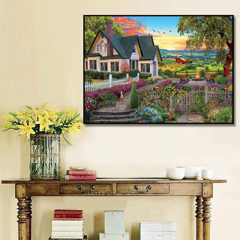 5D DIY Full Drill Diamond Painting Scenery Cross Stitch Embroidery Mosaic Craft