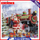 Handmade Santa Train 5D DIY Full Round Drill Drawing Kit Diamond Painting Craft