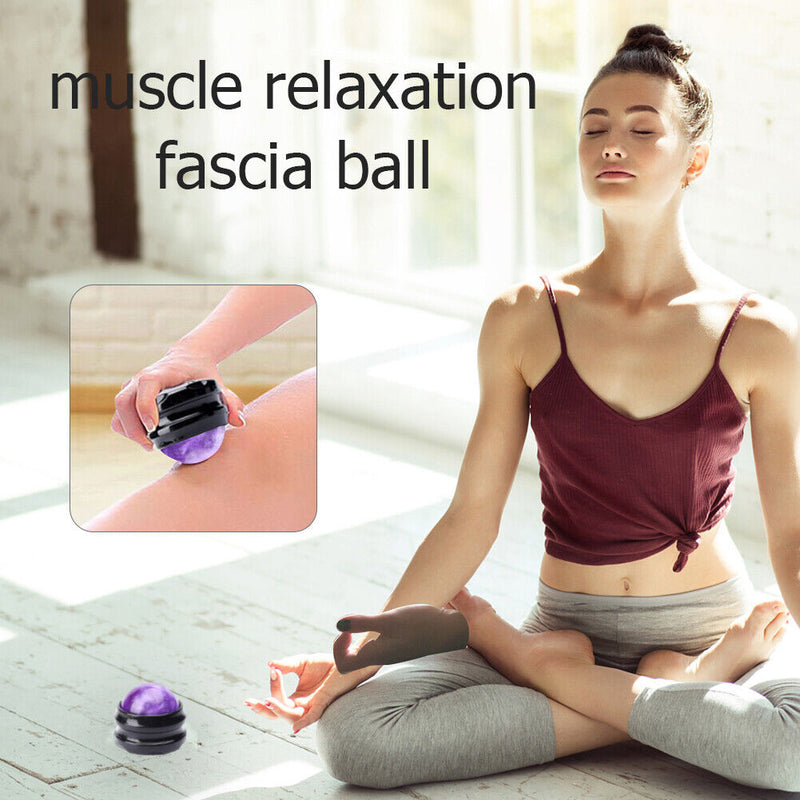 Cool Cold Massage Roller Ball Foot Back Body Massager Therapy Ball (Purple)