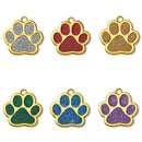 Cat Anti-lost Footprint Pet ID Tag Dogs Name Tags Pendant Dog Collar