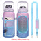#A 2L Water Bottle Handheld Neoprene Kettle Anti-scalding Drinkware with Straps