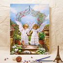 Oil Paint By Numbers Picture DIY Painting Angle Baby Acrylic Paint Art Decor